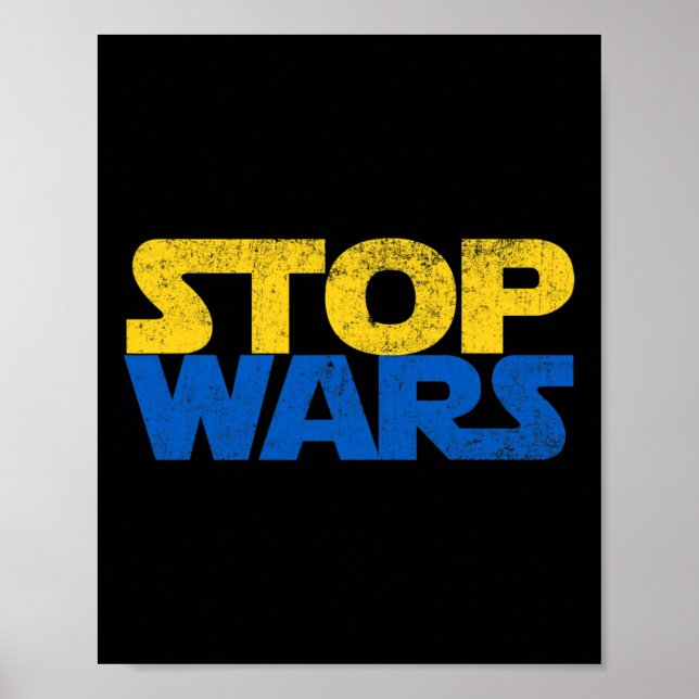 Ukraina Stoppa Krig  Poster (Framsidan)