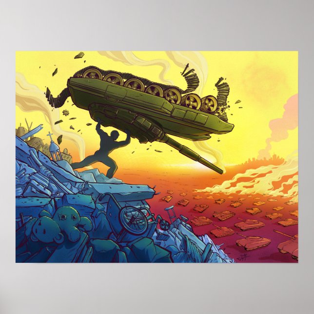 Ukraina Strong Poster (Framsidan)