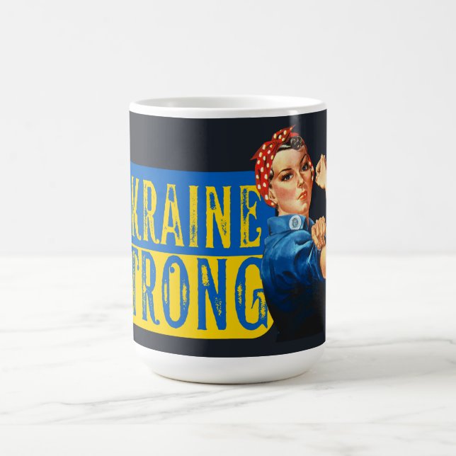 Ukraina Strong Rosie Riveter Kaffemugg (Center)