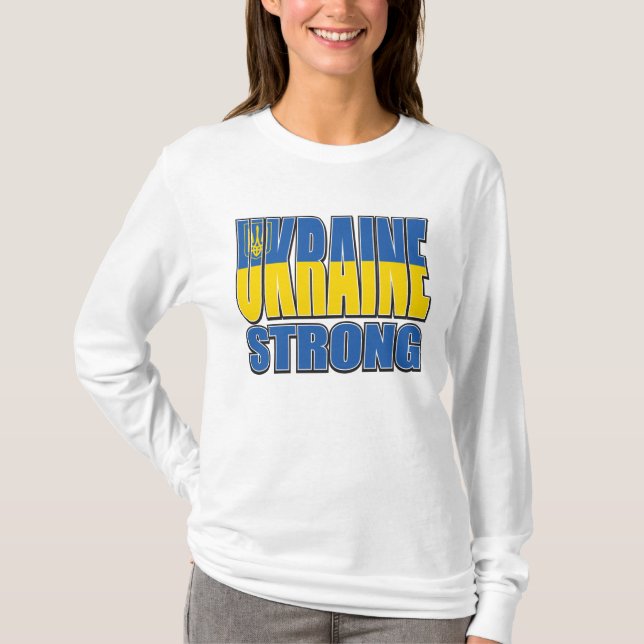 Ukraina Strong T Shirt (Framsida)