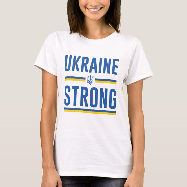 Ukraina Strong T Shirt (Framsida)