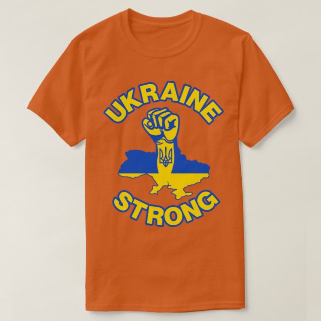 Ukraina Strong T Shirt (Design framsida)