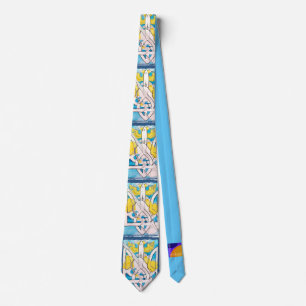 Ukraina Support Manars Tie Art Design Blue & Gult Slips