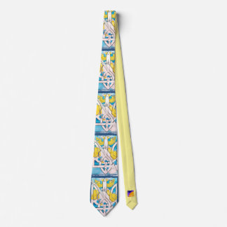 Ukraina Support Manars Tie Art Design Blue & Gult Slips