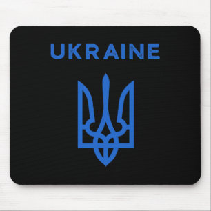 Ukraina Supporter Trident Ukrainska Tryzub Flagga Musmatta
