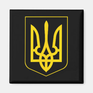 Ukraina symbol Mellersta ukrainska arméns militära Magnet