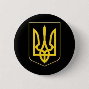 Ukraina symbol mitten ukrainska armén militär embl knapp