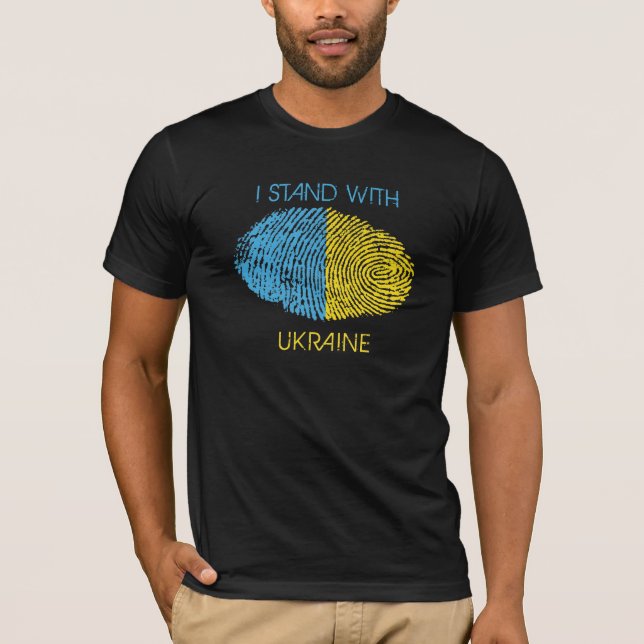Ukraina T-Shirt Ukrainska rötter Herita (Framsida)
