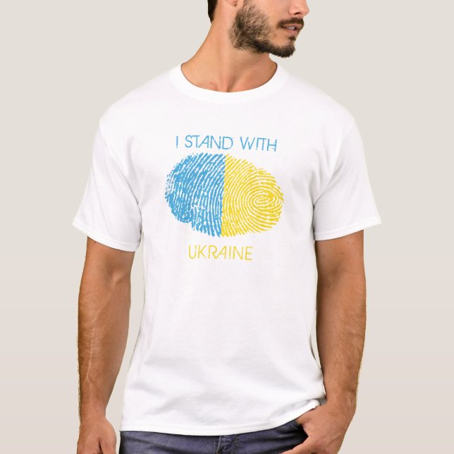 Ukraina T-Shirt Ukrainska rötter Herita (Framsida)