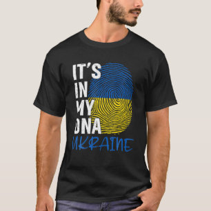 Ukraina Tee it in my-DNA-Born Flagga Gif