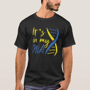 Ukraina Tee it in my-DNA-Born Flagga Gif