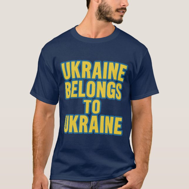 UKRAINA-TILLHÖREN TILL UKRAINA T SHIRT (Framsida)