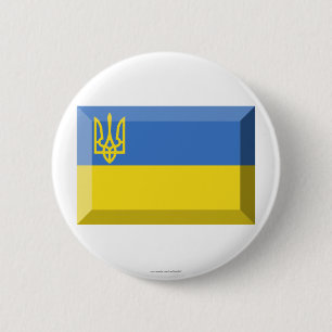 Ukraina traditionell flaggajuvel knapp