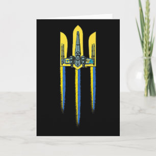 Ukraina Treudd Tryzub-symbol Vapen Ukrainsk Logo Kort