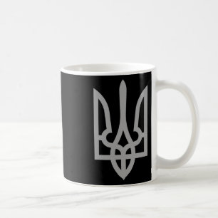 Ukraina Treudd Tryzub-symbol Vapen Ukrainsk logoty Kaffemugg