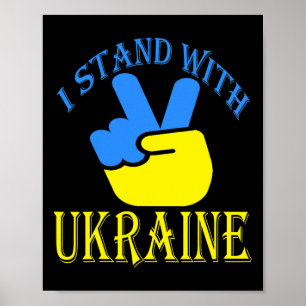 Ukraina Treudd Ukraina Flagga Ukrainsk Flagga Ukra Poster