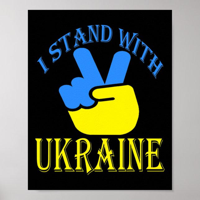 Ukraina Treudd Ukraina Flagga Ukrainsk Flagga Ukra Poster (Framsidan)
