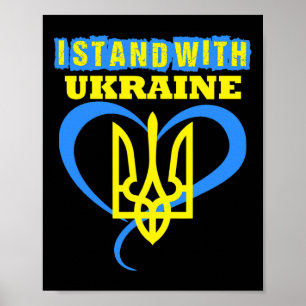 Ukraina Treudd Ukraina Flagga Ukrainsk Flagga Ukra Poster