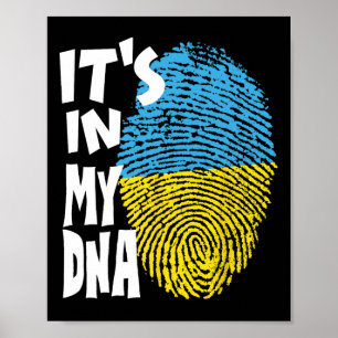Ukraina Treudd Ukrainas flagga Ukrainsk flagga Ukr Poster