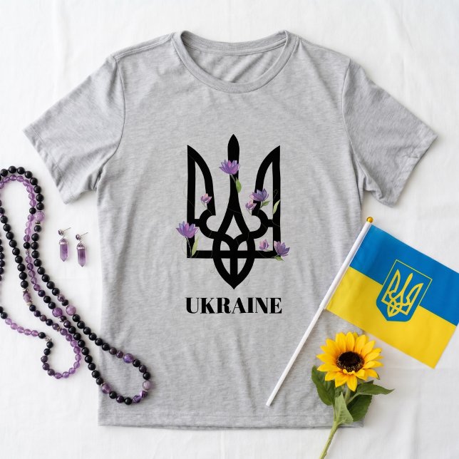 UKRAINA. Treudd. Ukrainsk statsvapen. T Shirt (Skapare uppladdad)