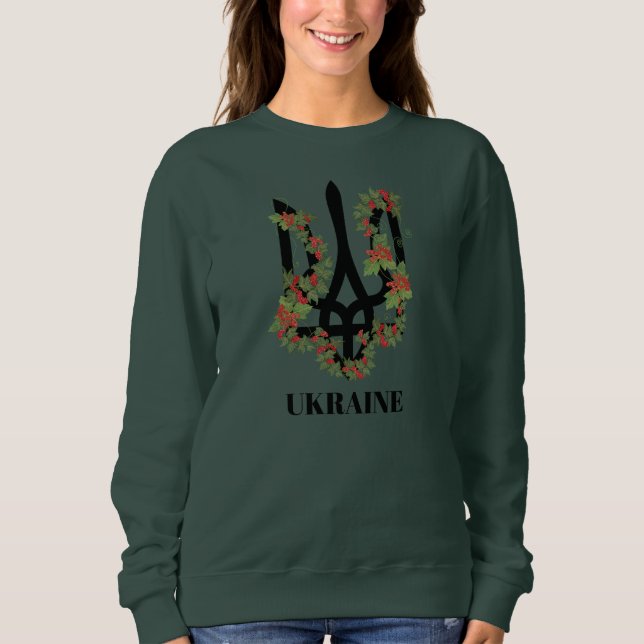 UKRAINA. Treudd. Ukrainsk vapensköld.  T Shirt (Framsida)