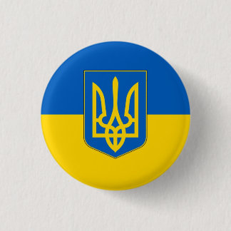 Ukraina Trident-flagg Knapp