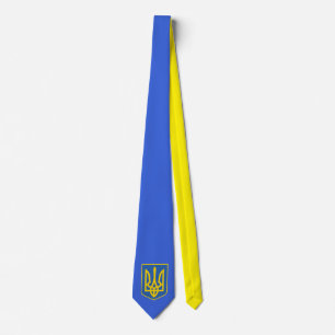 Ukraina Trident Flagga Slips