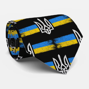 Ukraina Trident - Flagga Symbol - Ukraina Slips