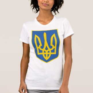 Ukraina Trident Flagga T Shirt