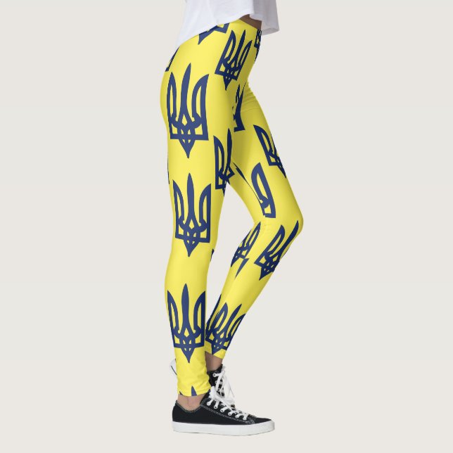 Ukraina Trident Tryzub Ukraina Jackar om Arm Leggings (Höger)