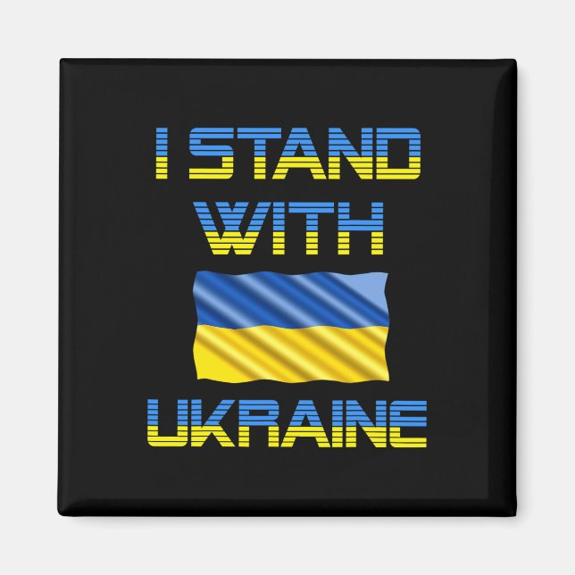 Ukraina Trident Ukraina Flagga Ukrainsk Flagga Ukr Magnet (Framsidan)