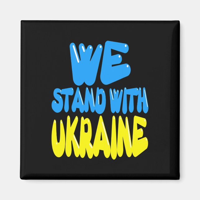 Ukraina Trident Ukraina Flagga Ukrainsk Flagga Ukr Magnet (Framsidan)