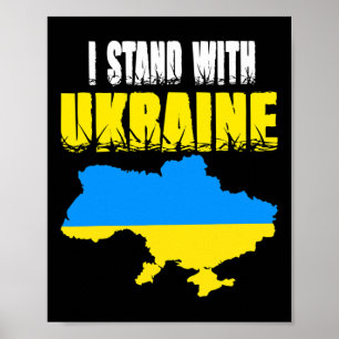 Ukraina Trident Ukraina Flagga Ukrainsk Flagga Ukr Poster