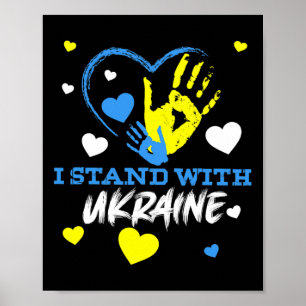 Ukraina Trident Ukraina Flagga Ukrainsk Flagga Ukr Poster