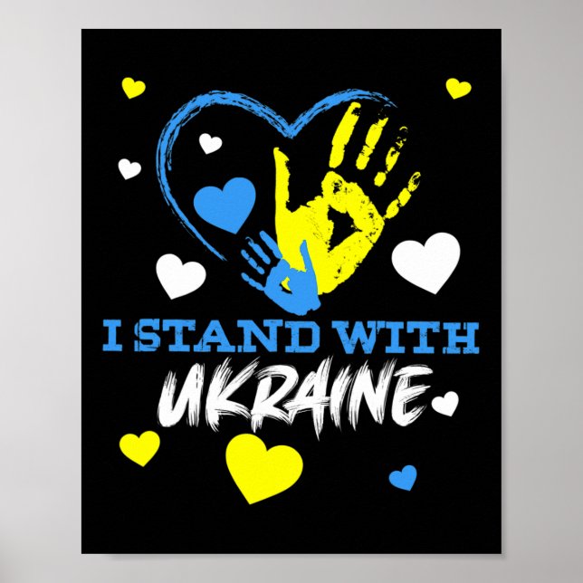 Ukraina Trident Ukraina Flagga Ukrainsk Flagga Ukr Poster (Framsidan)