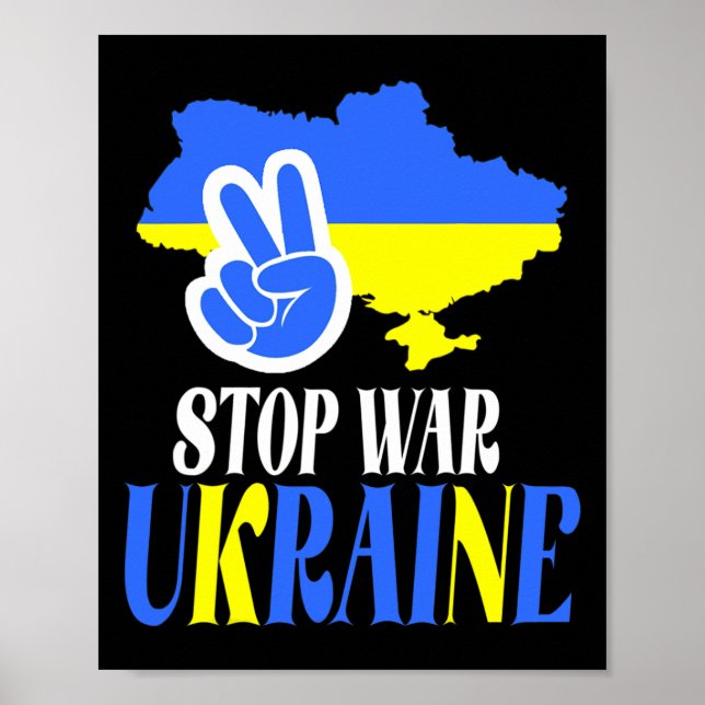 Ukraina Trident Ukraina Flagga Ukrainsk Flagga Ukr Poster (Framsidan)