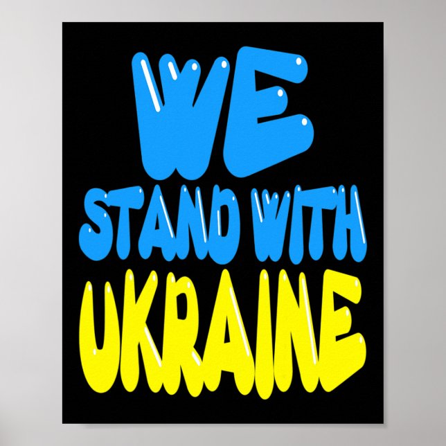 Ukraina Trident Ukraina Flagga Ukrainsk Flagga Ukr Poster (Framsidan)