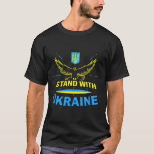 Ukraina Tröja Ukrainsk Flagga Stolthet Jag Står Me
