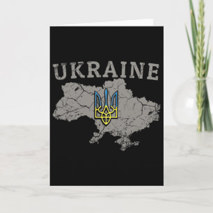 Ukraina Tröja Zelensky Ukrainsk Flagga Trident Mil Kort