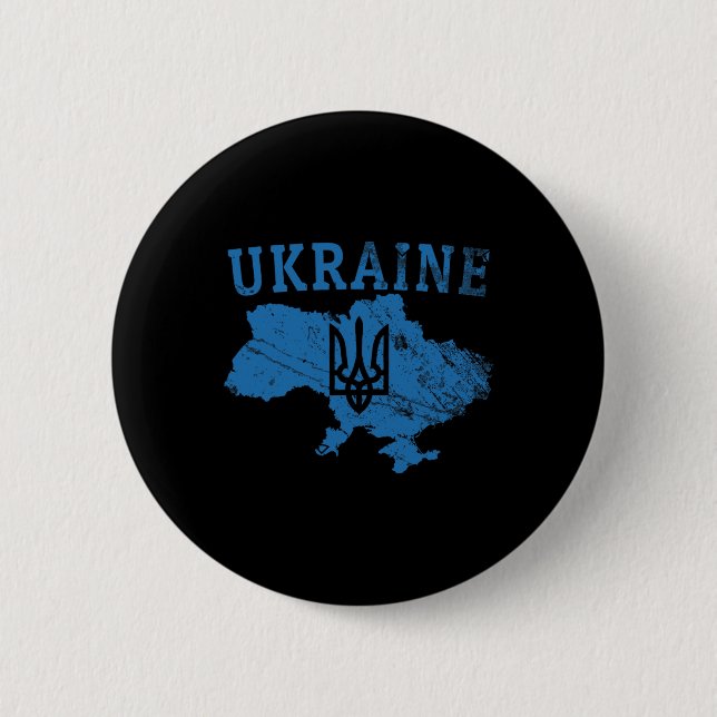 Ukraina Tröja Zelensky Ukrainsk Tryzub Patriotisk  Knapp (Framsida)