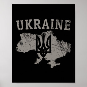 Ukraina Tröja Zelensky Ukrainsk Tryzub Patriotisk Poster