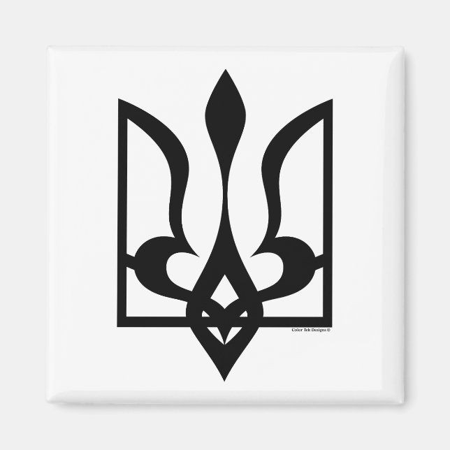 Ukraina / Tryzub - Magnet (Framsidan)