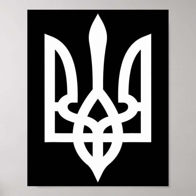 Ukraina Tryzub Poster (Framsidan)