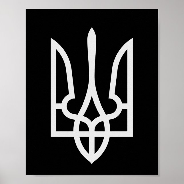 Ukraina Tryzub Poster (Framsidan)