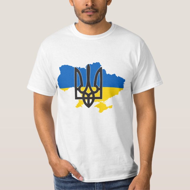 Ukraina Tryzub Shirt T-shirt (Framsida)