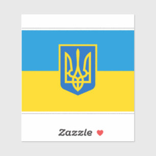 Ukraina, Ukraina, flagga Klistermärken