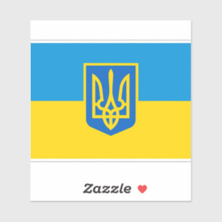Ukraina, Ukraina, flagga Klistermärken