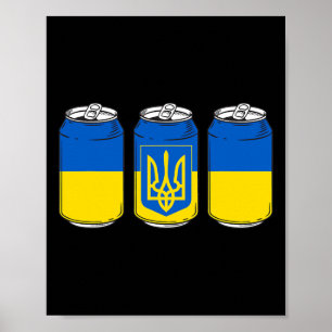 Ukraina Ukraina Flagga Pivo Ussr Ukrainsk Ölkansla Poster