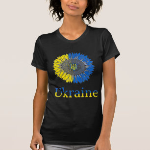 Ukraina Ukrainas solrosa Vintage Ukraina T Shirt