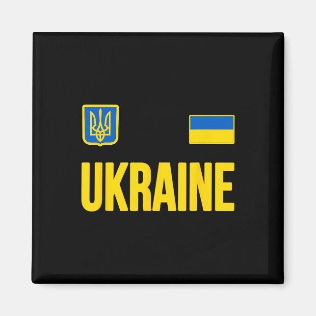 Ukraina Ukrainsk Flagga 2  Magnet (Framsidan)